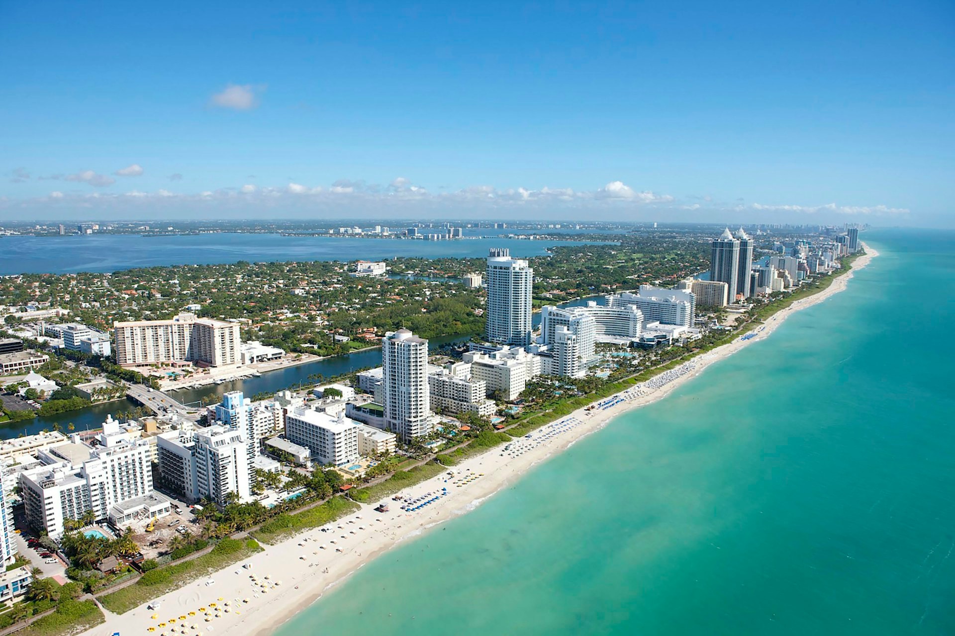 Miami skyline from Biscayne Bay